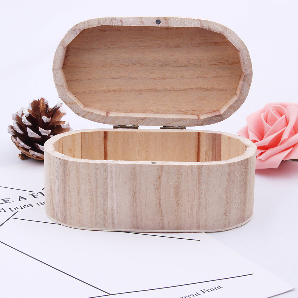Cutie lemn ovala MARE 15x9x6 cm