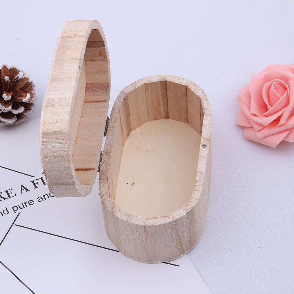 Cutie lemn ovala MARE 15x9x6 cm