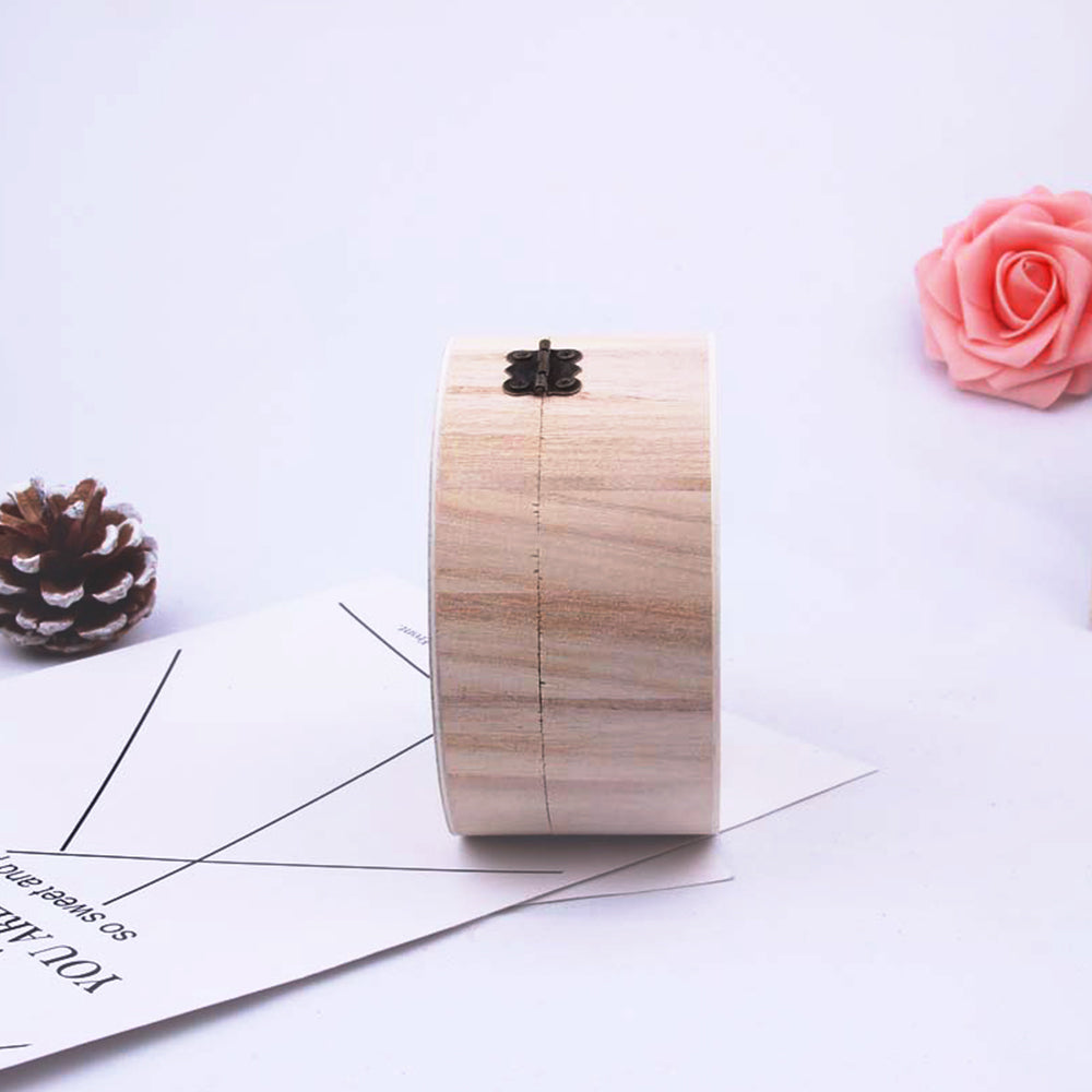 Cutie lemn rotunda MEDIE ø11,5 x 7 cm