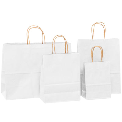 Sacosa kraft alba 25x31