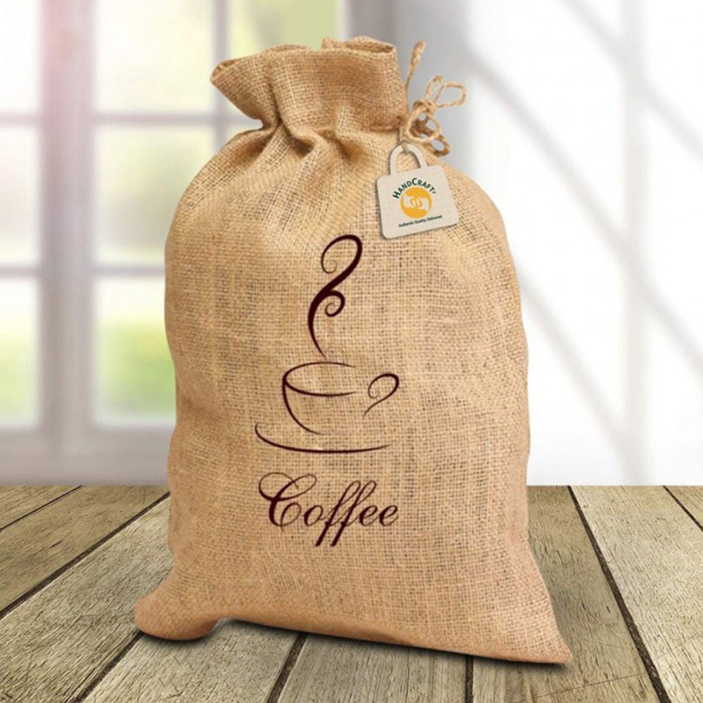 Sac din iuta naturala BO7164S129 - Green Print