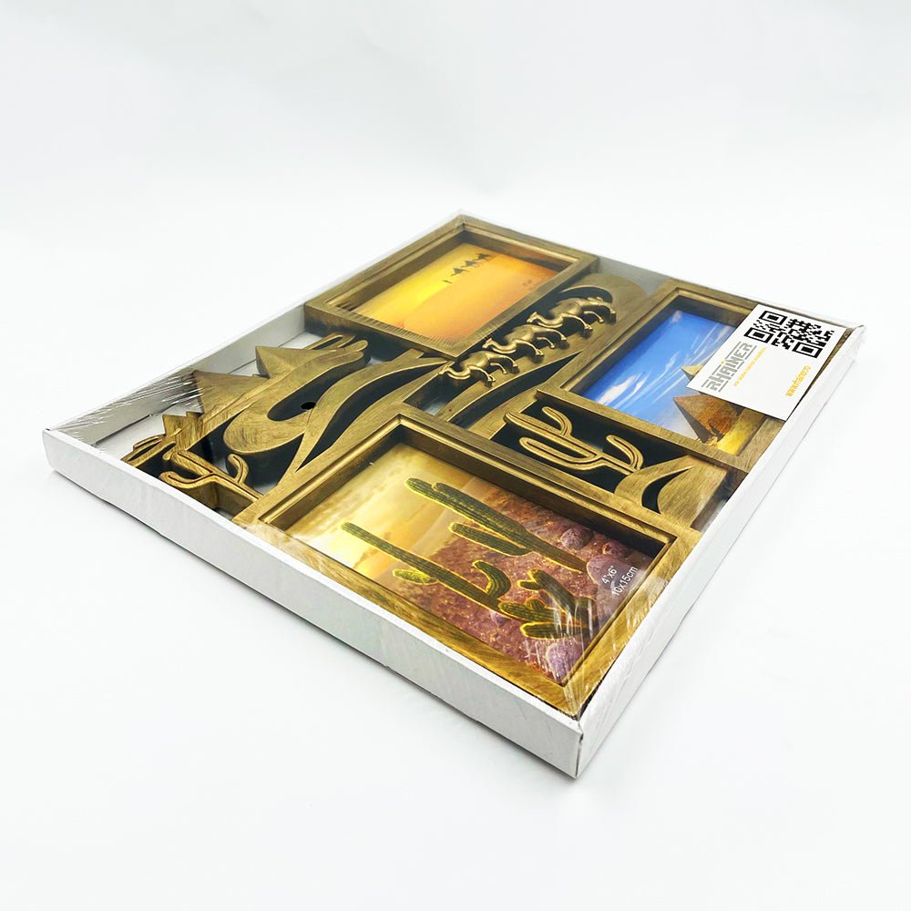 Rama foto colaj DESERT 3 poze HS211 - Green Print