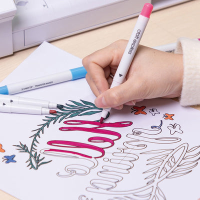 Set 6 markere cu vopsea de sublimare Craft Express CETP6-RG - Green Print