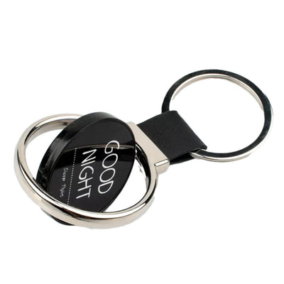 Breloc piele cu pandantiv rotativ sublimabil YA124 - Green Print