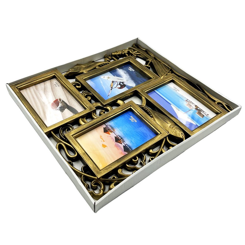 Rama foto colaj PESCAR 4 poze HS201 - Green Print