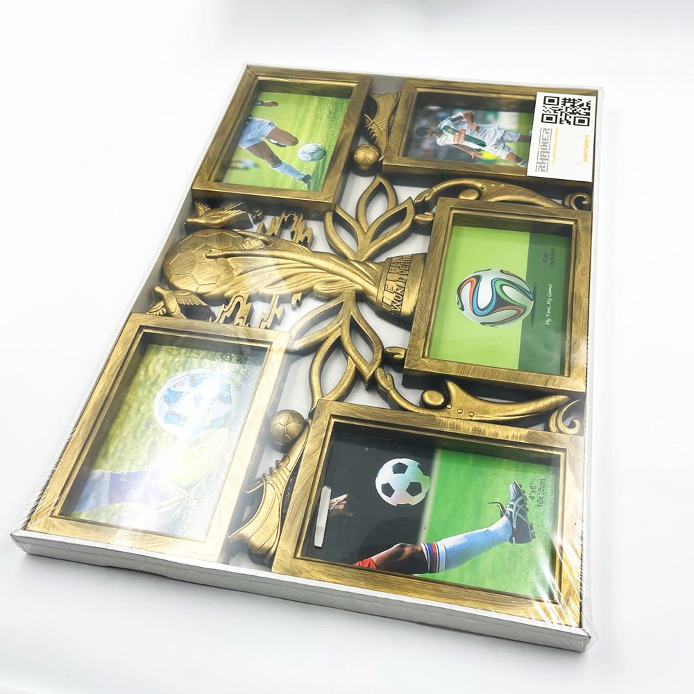 Rama foto colaj CUPA MONDIALA 5 poze HS202 - Green Print