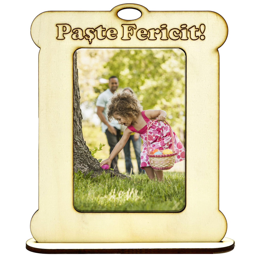 Rama foto PASTE FERICIT lemn 13x9