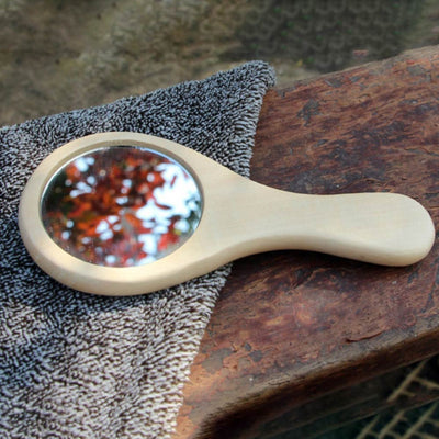 Oglinda lemn mica 11,5 cm WD700514 - Green Print