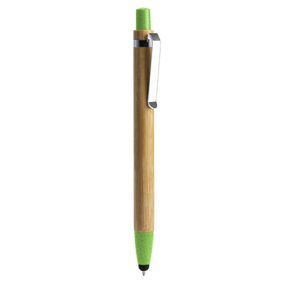 Pix din bambus si fibra de grau cu stylus pentru touchscreen OASIS BL8084TA114 - Green Print
