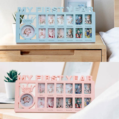 Rama foto colaj My First Year ONE 12 poze NF162215 - Green Print