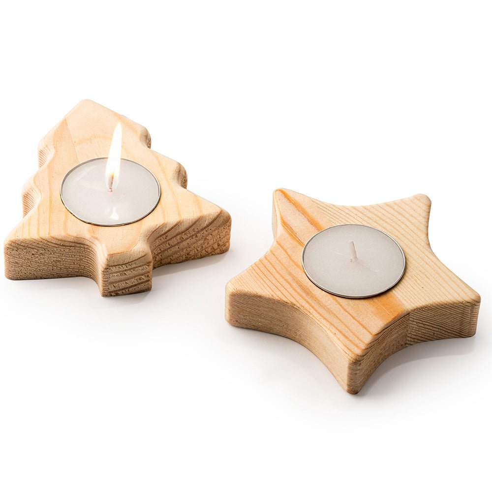 Suport lumanare din lemn - BRAD VL1312S1512 - Green Print