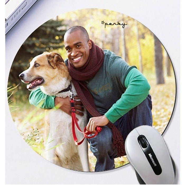 Mousepad rotund sublimabil TM1-02 - Green Print