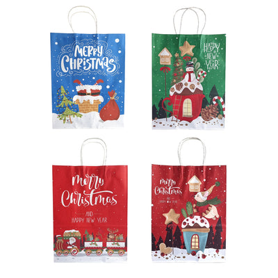 Punga cadou kraft MODEL CRACIUN 8