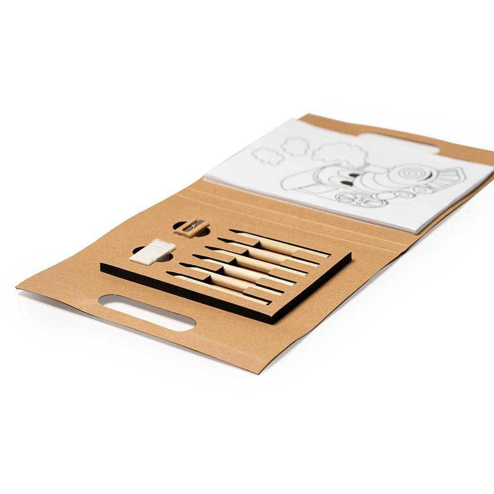 Set promotional de colorat - geanta HW8069S229 - Green Print