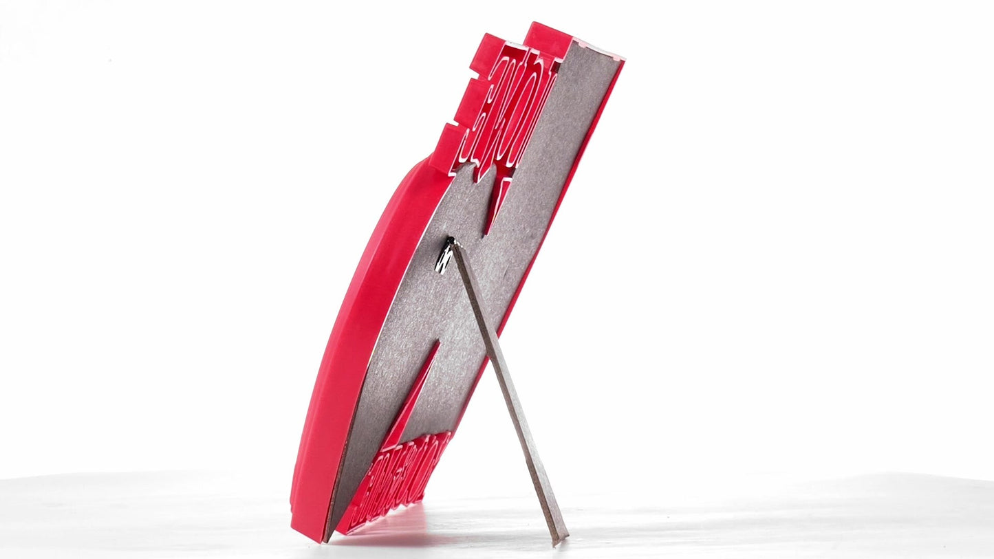 Red collage photo frame LOVE YOU&ME 2 photos
