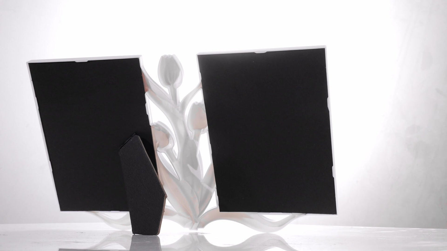 Tulip collage photo frame for 2 pictures