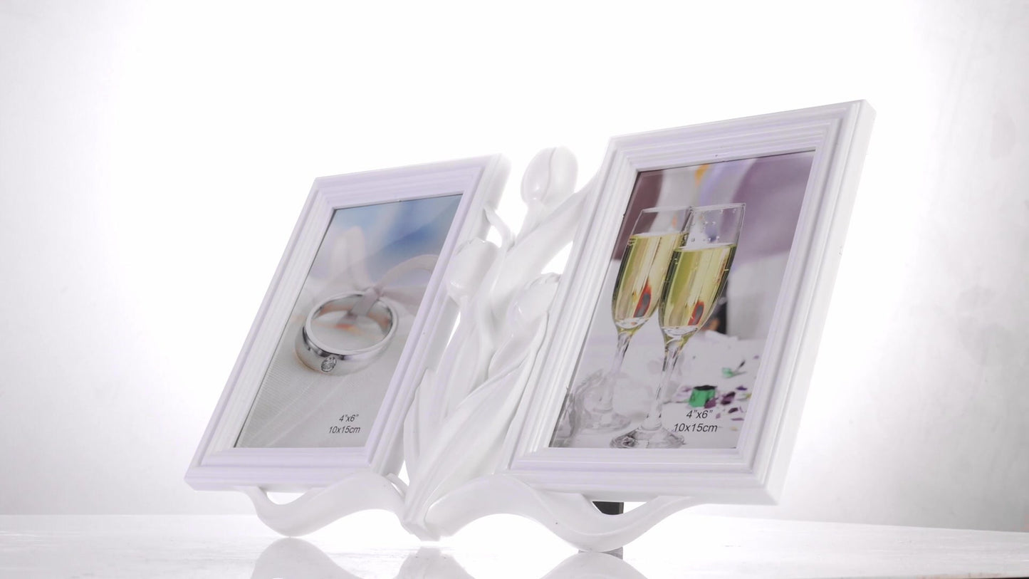 Tulip collage photo frame for 2 pictures