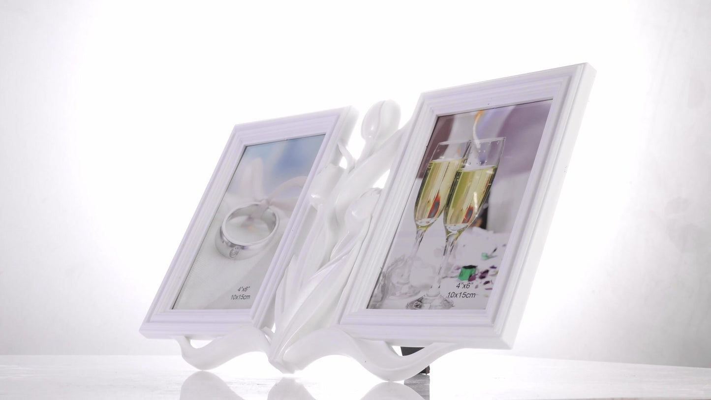 Tulip collage photo frame for 2 pictures