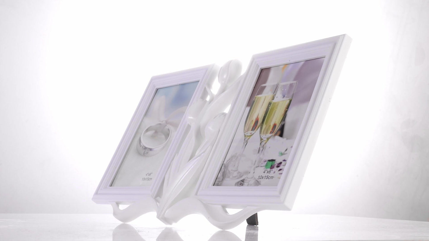 Tulip collage photo frame for 2 pictures
