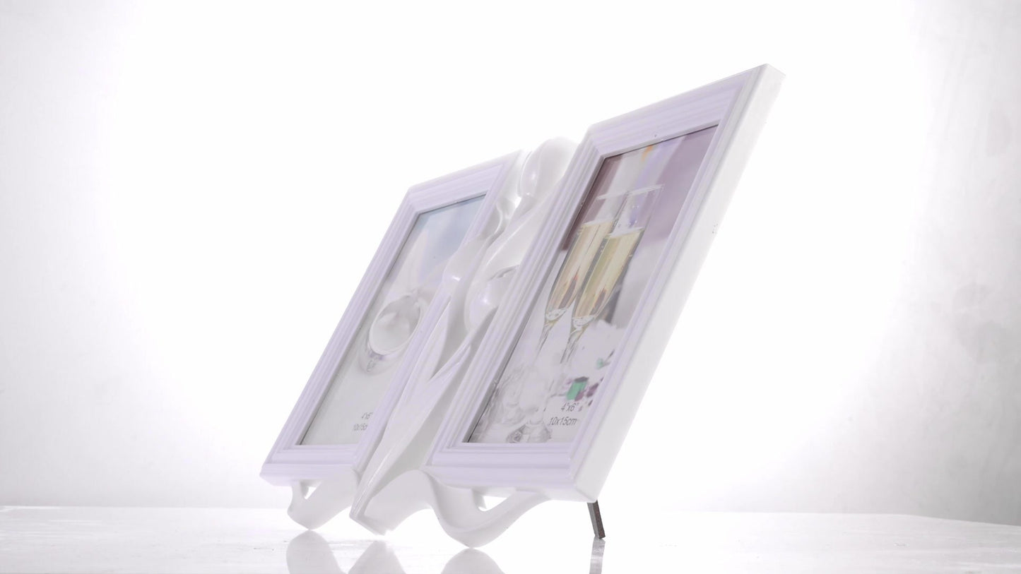 Tulip collage photo frame for 2 pictures