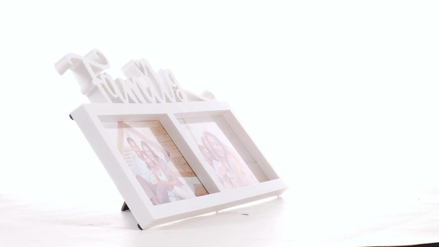 Family photo frame collage 2 photos