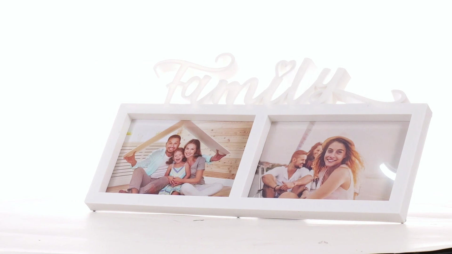 Family photo frame collage 2 photos