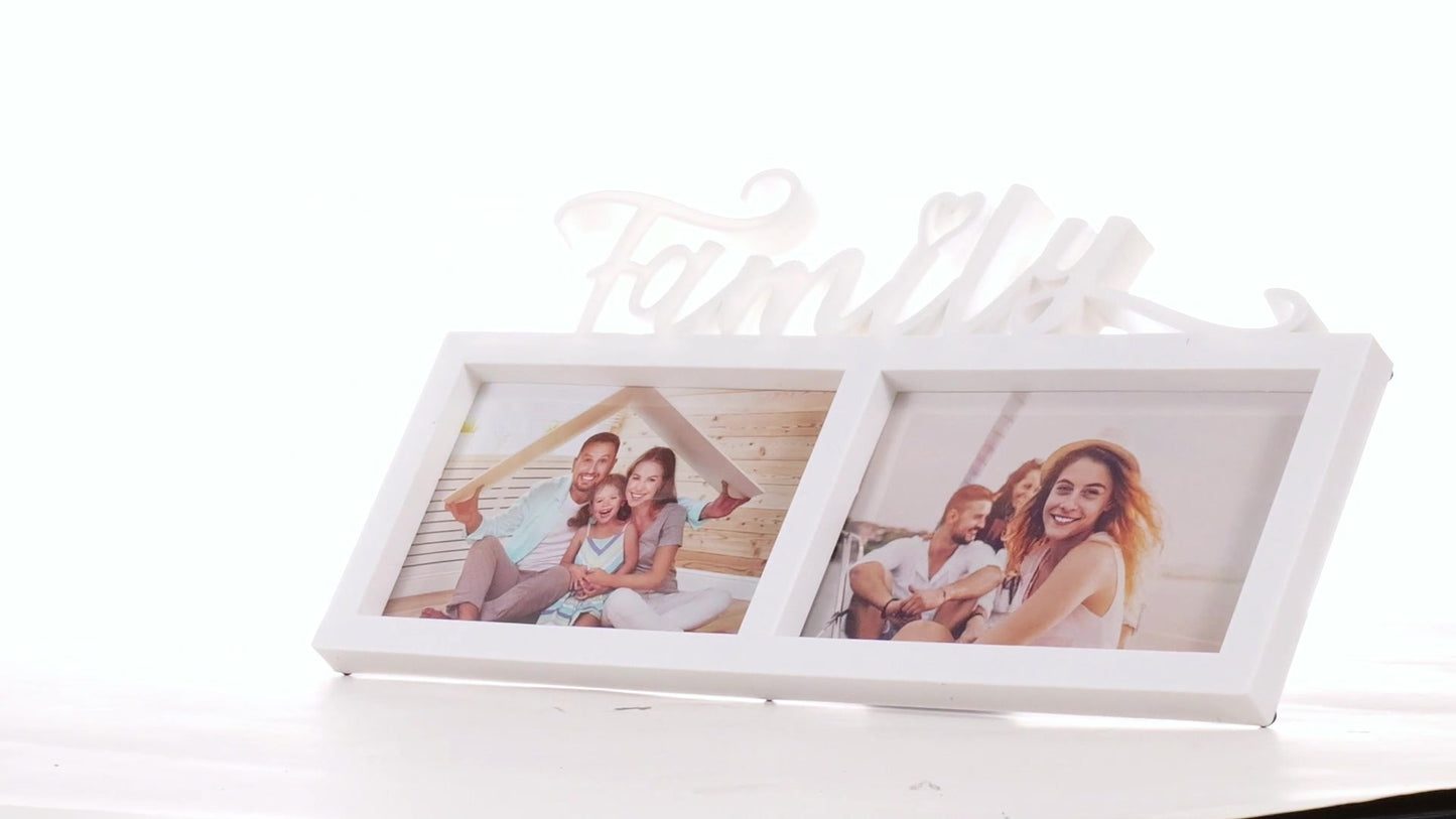 Family photo frame collage 2 photos
