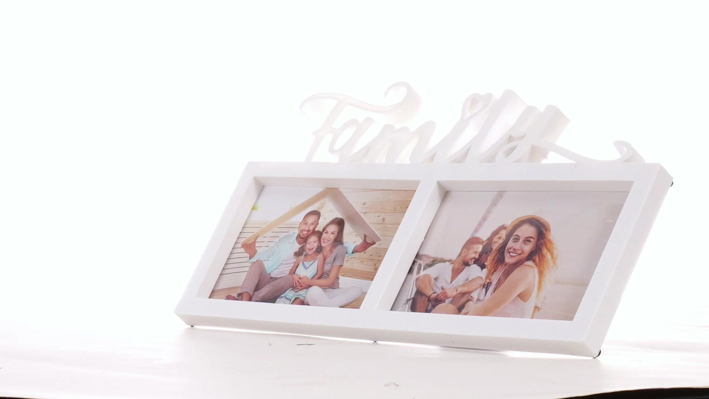Family photo frame collage 2 photos