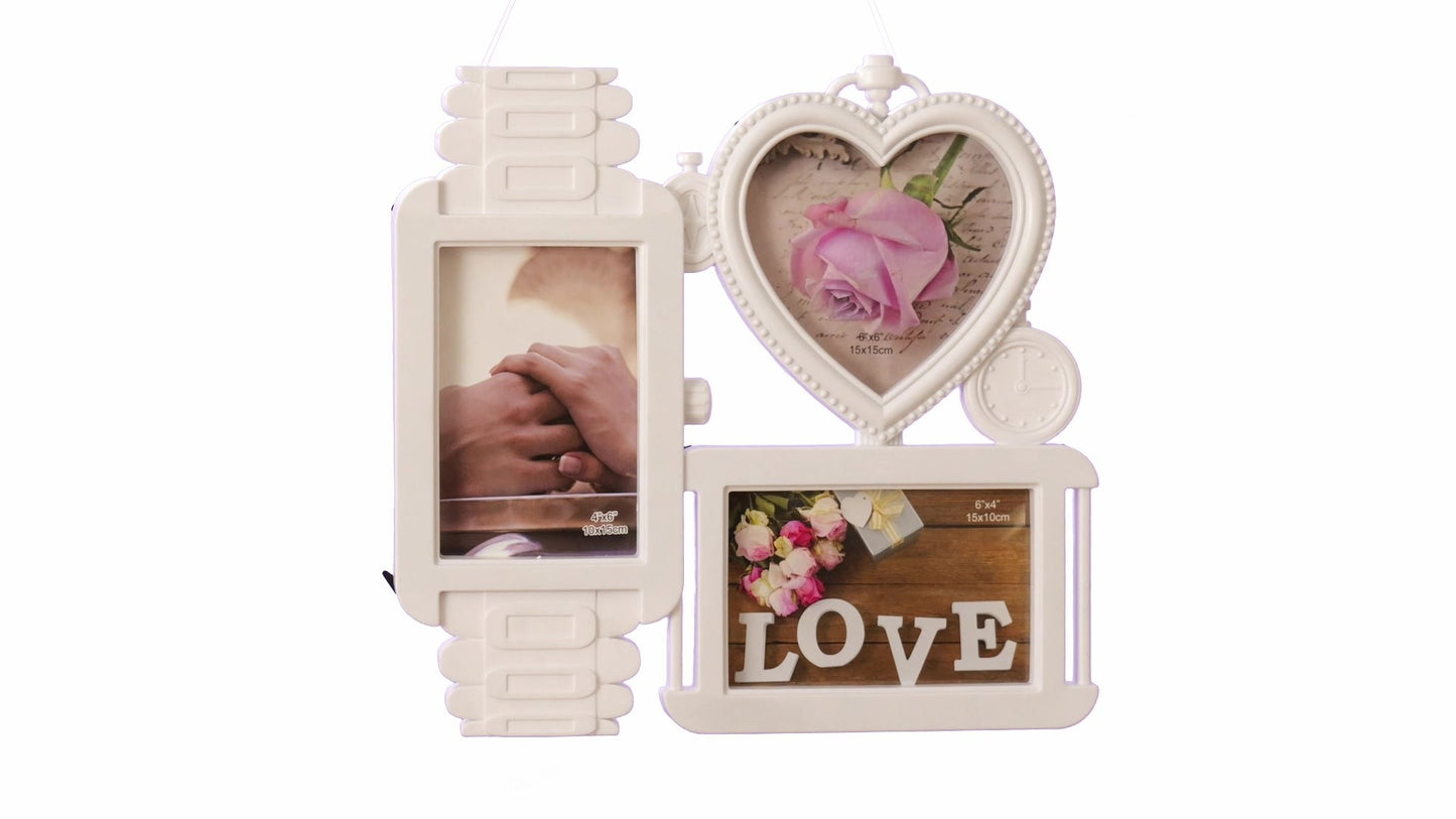 Rama foto ceas LOVE 3 poze
