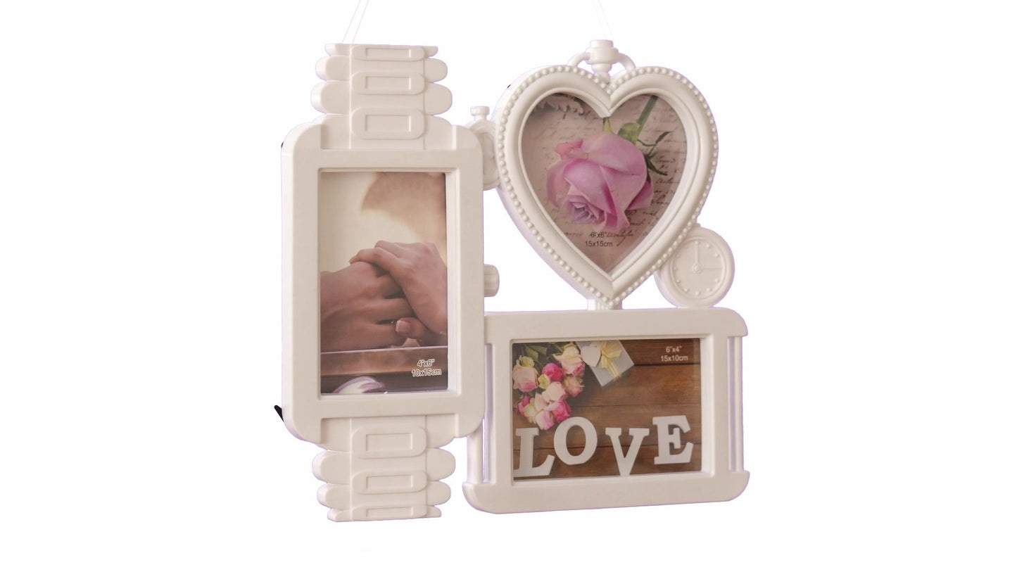 Rama foto ceas LOVE 3 poze