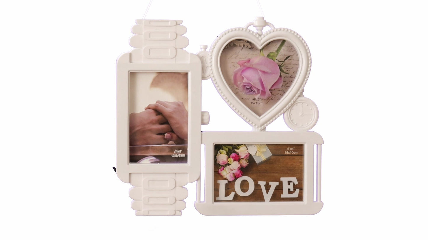 Rama foto ceas LOVE 3 poze