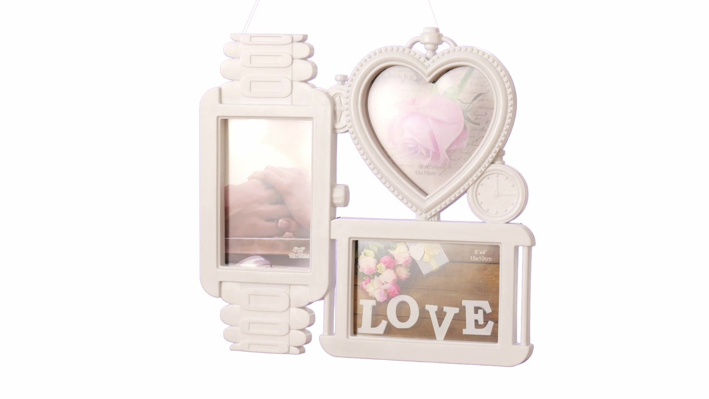 Rama foto ceas LOVE 3 poze