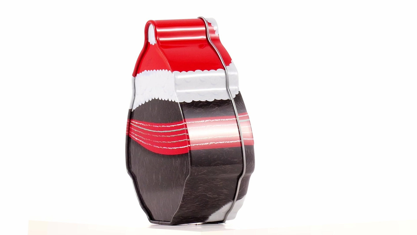 Cute metal penguin-shaped container