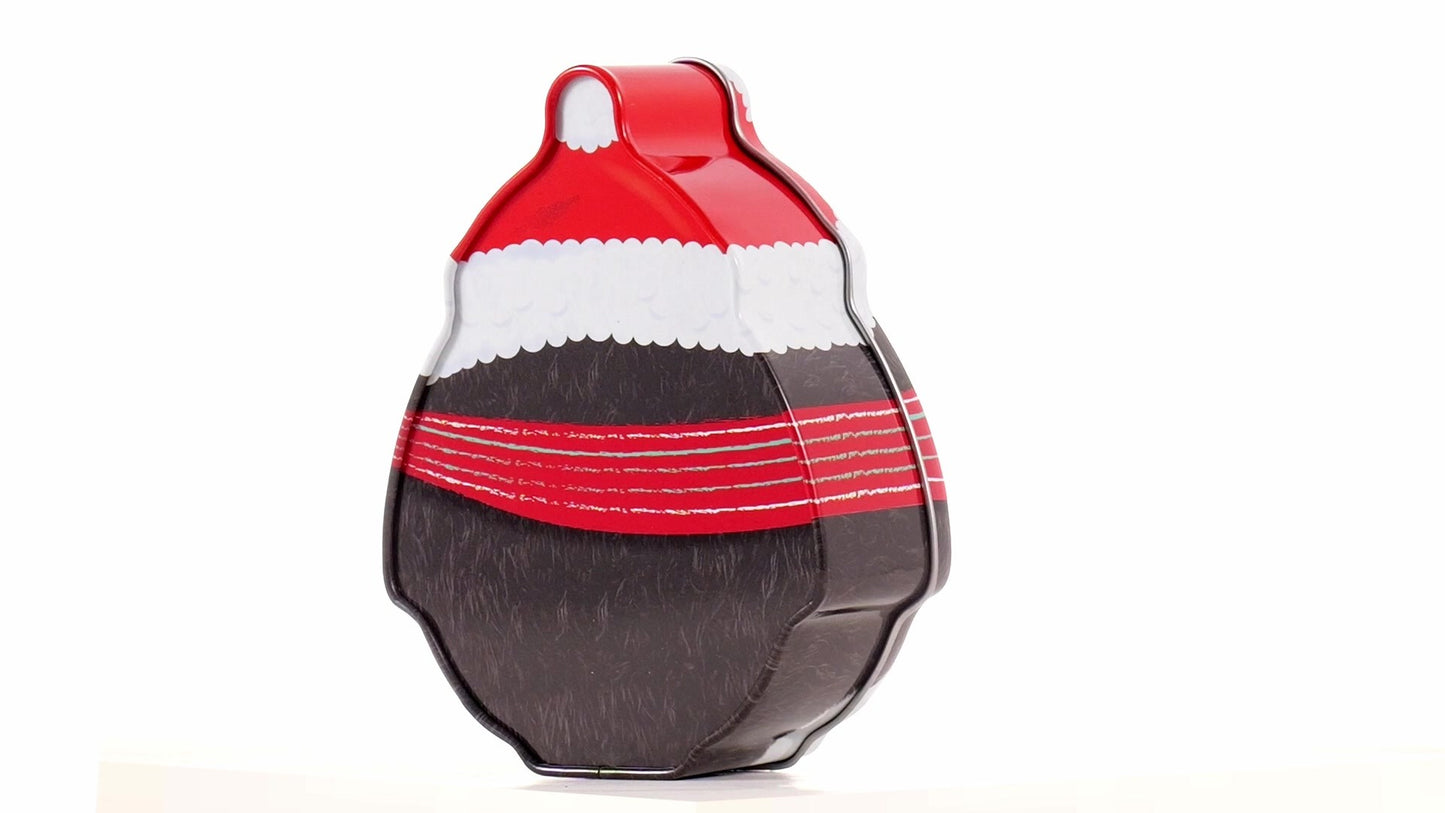 Cute metal penguin-shaped container