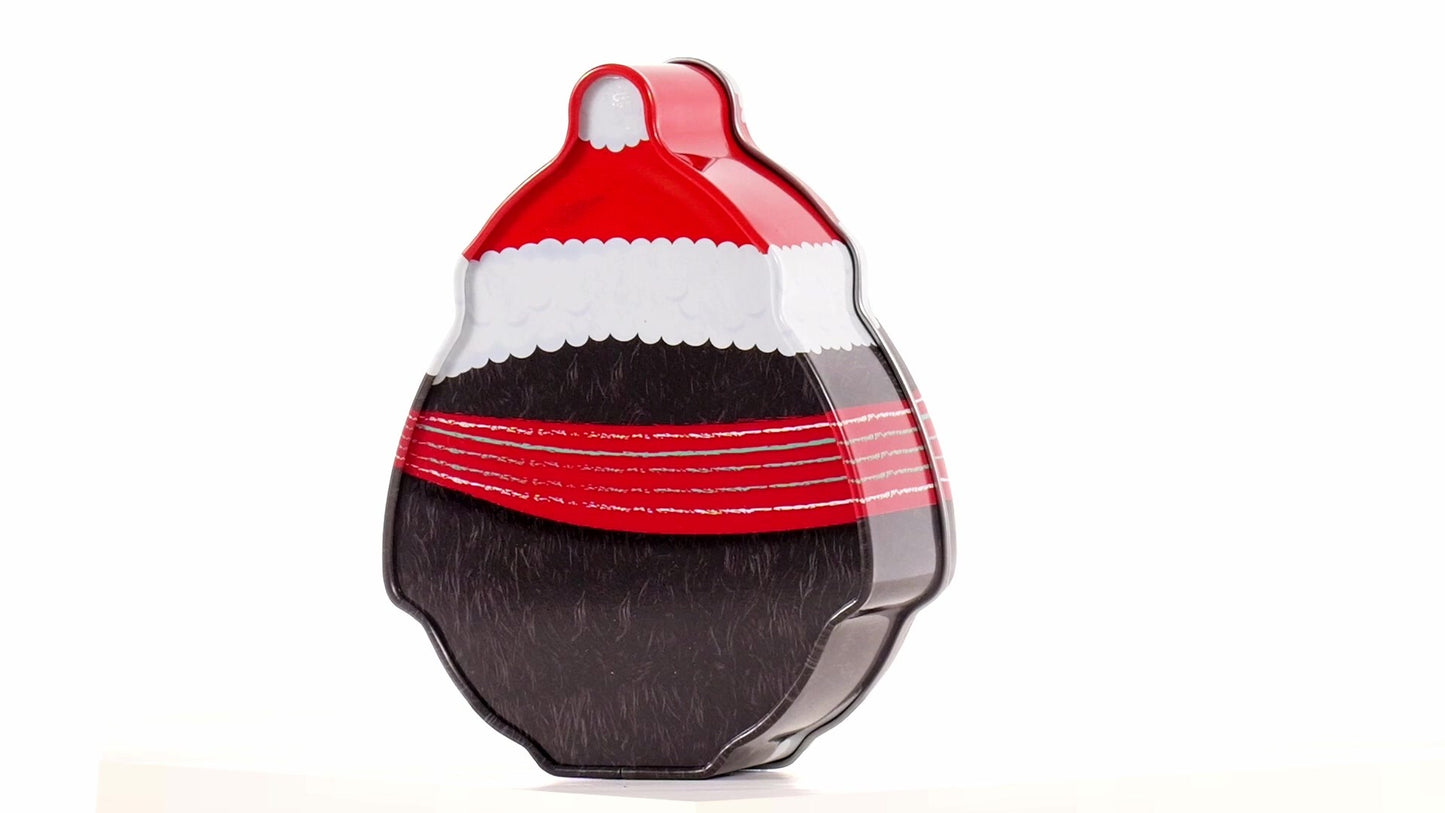 Cute metal penguin-shaped container