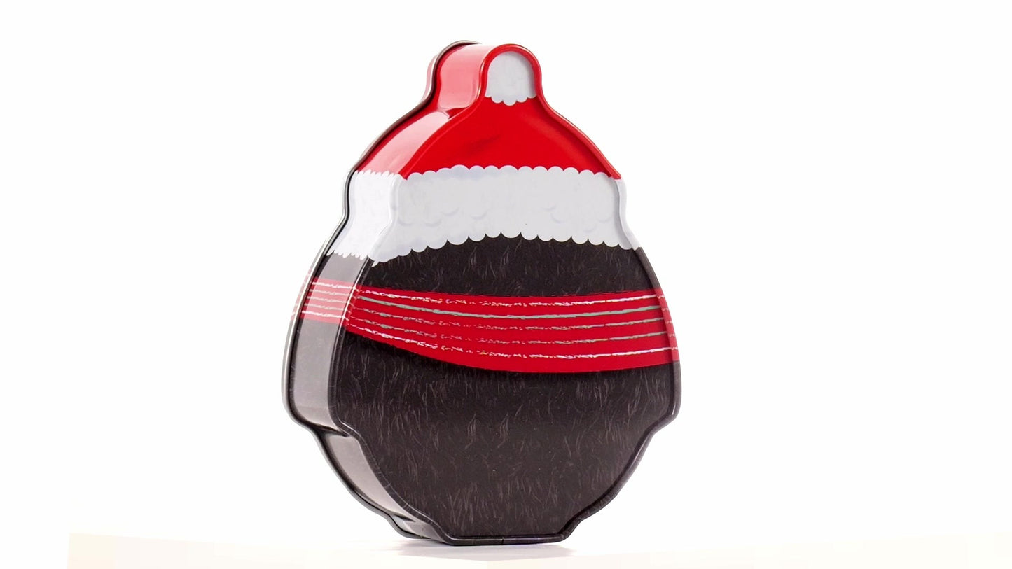 Cute metal penguin-shaped container
