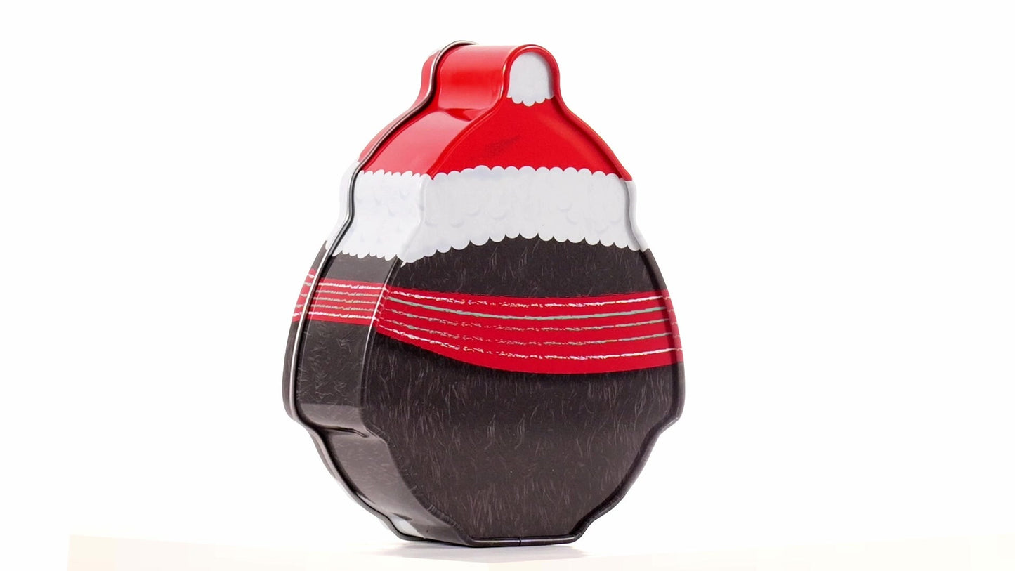Cute metal penguin-shaped container