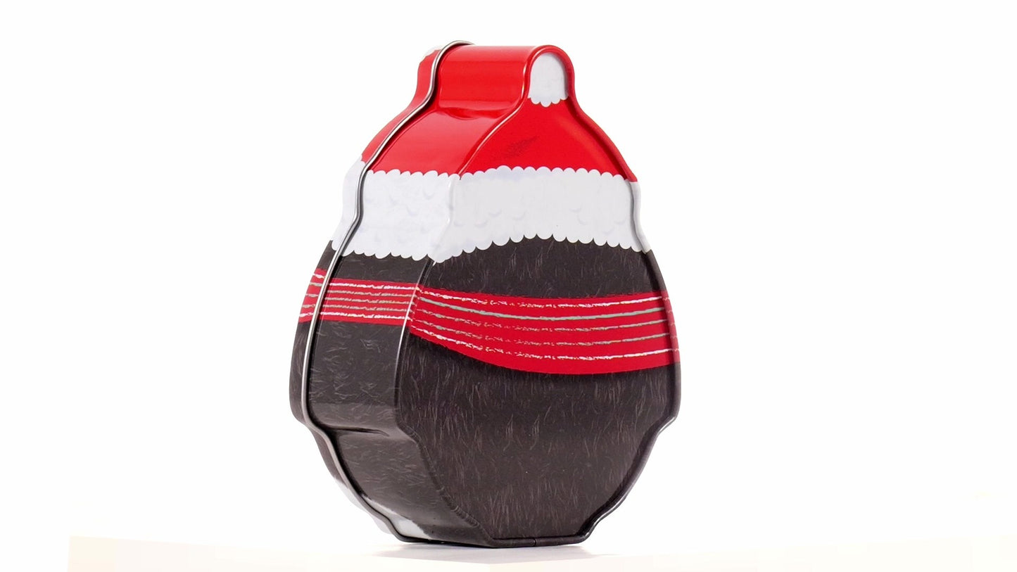 Cute metal penguin-shaped container