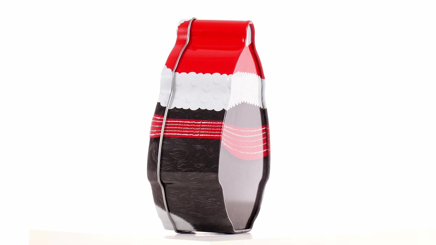 Cute metal penguin-shaped container