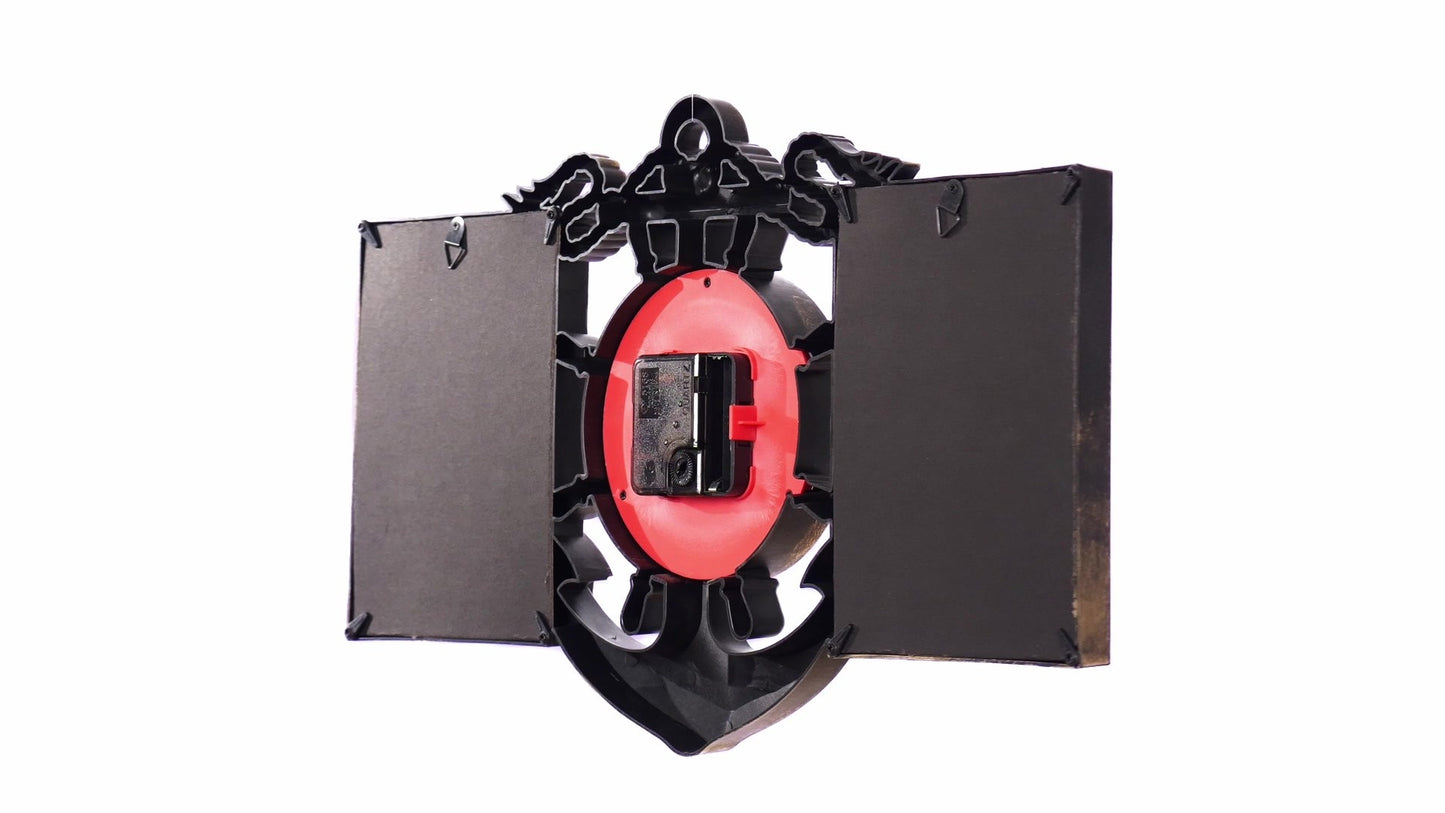 ANCORA collage clock photo frame for 2 pictures