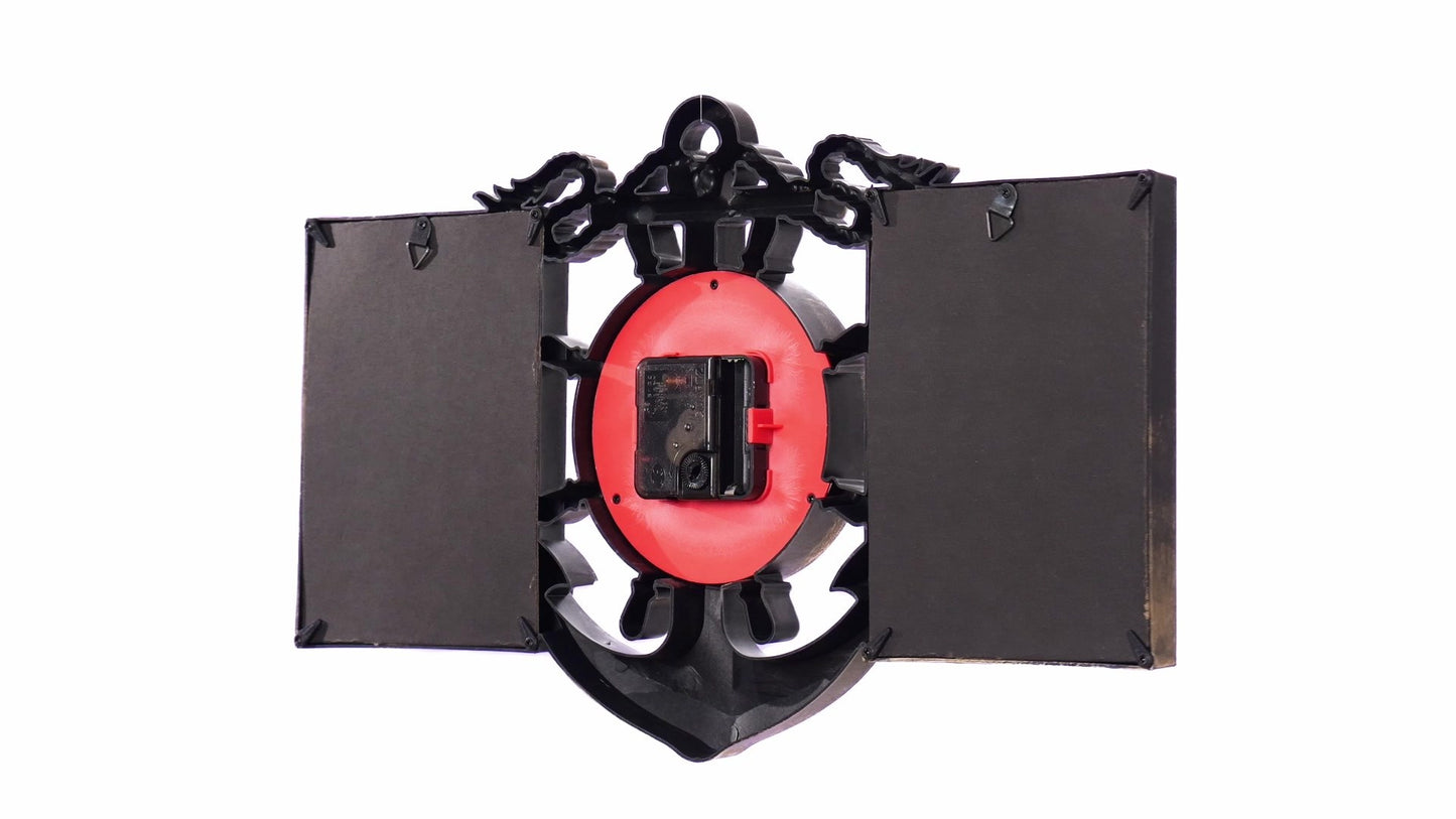 ANCORA collage clock photo frame for 2 pictures