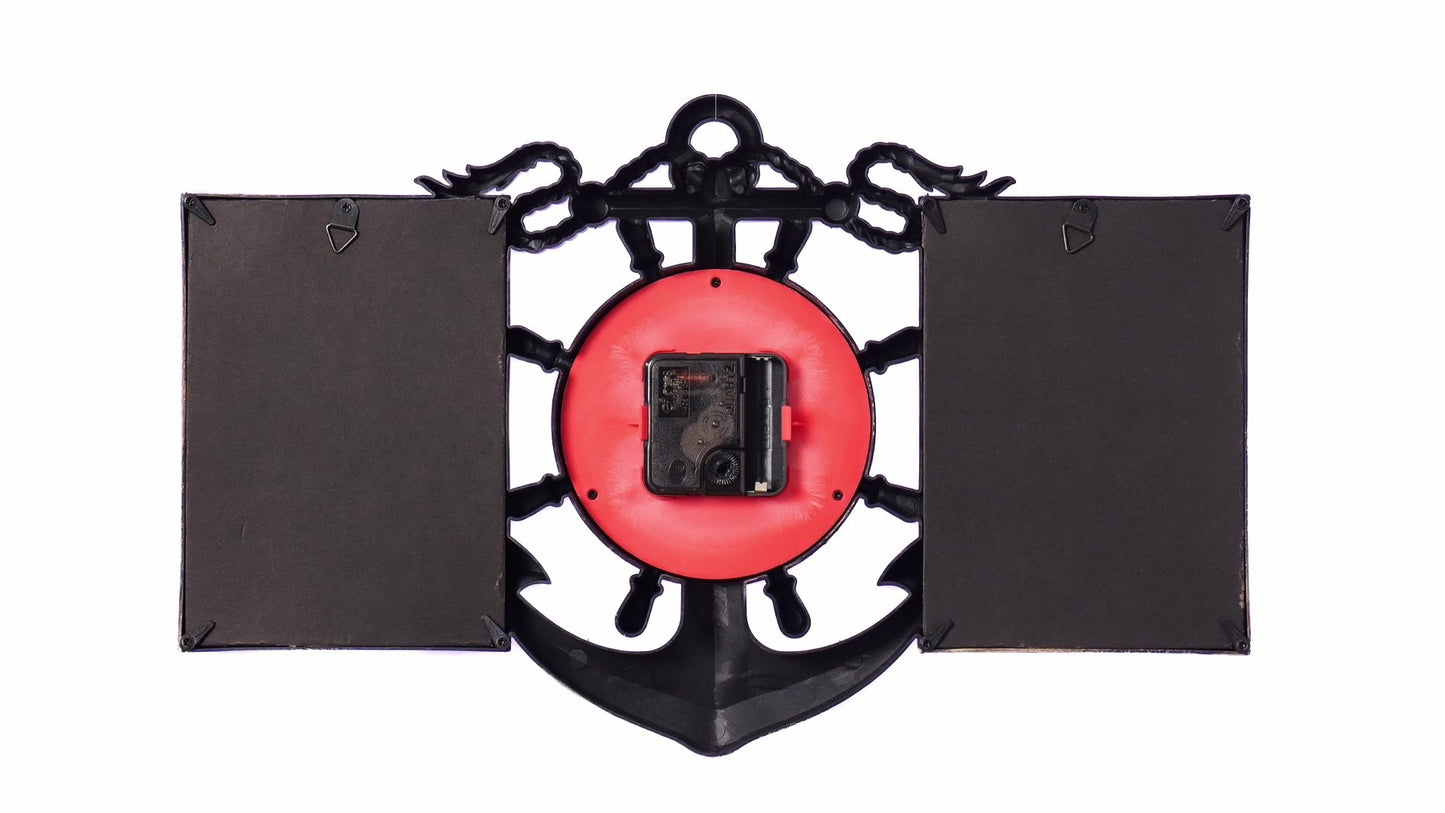 ANCORA collage clock photo frame for 2 pictures