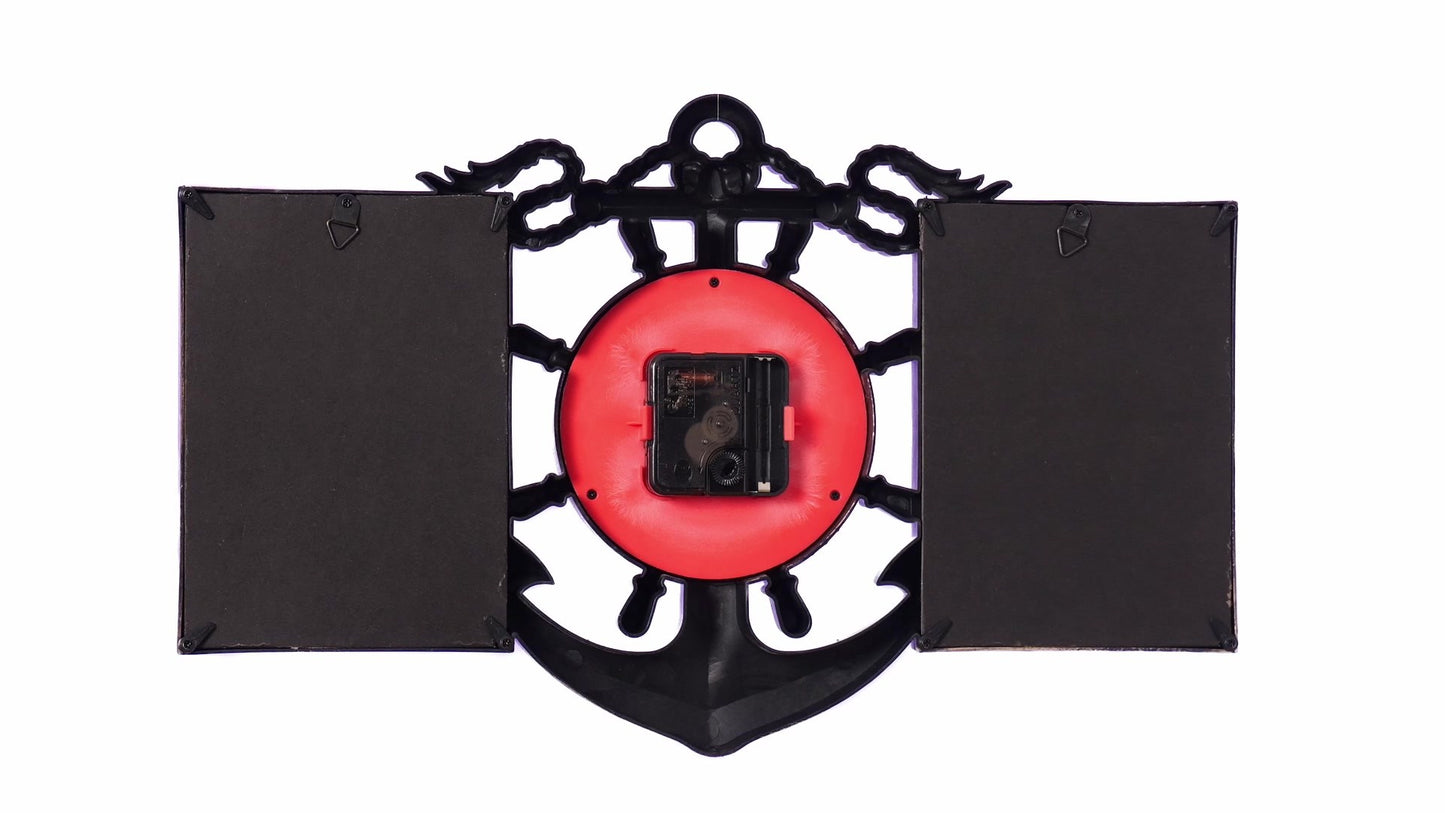 ANCORA collage clock photo frame for 2 pictures