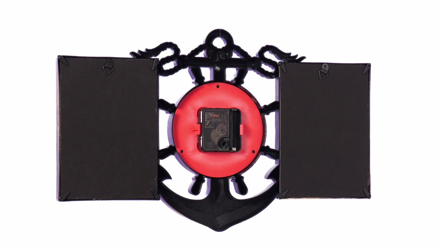 ANCORA collage clock photo frame for 2 pictures