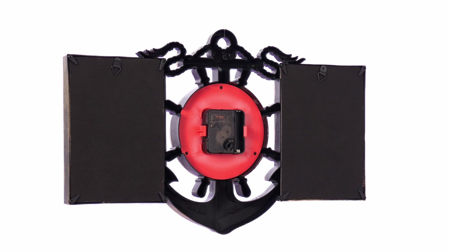 ANCORA collage clock photo frame for 2 pictures