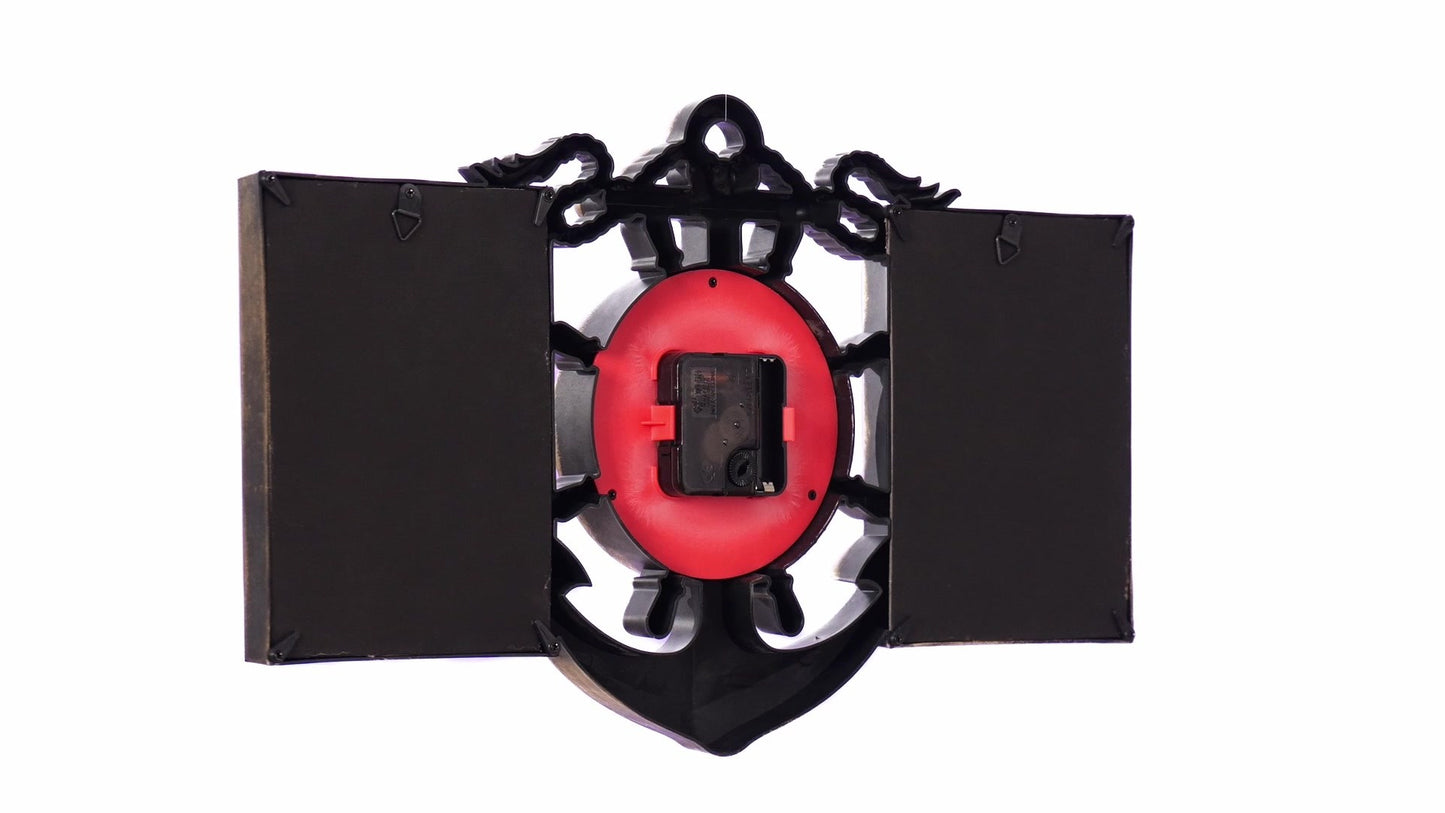 ANCORA collage clock photo frame for 2 pictures