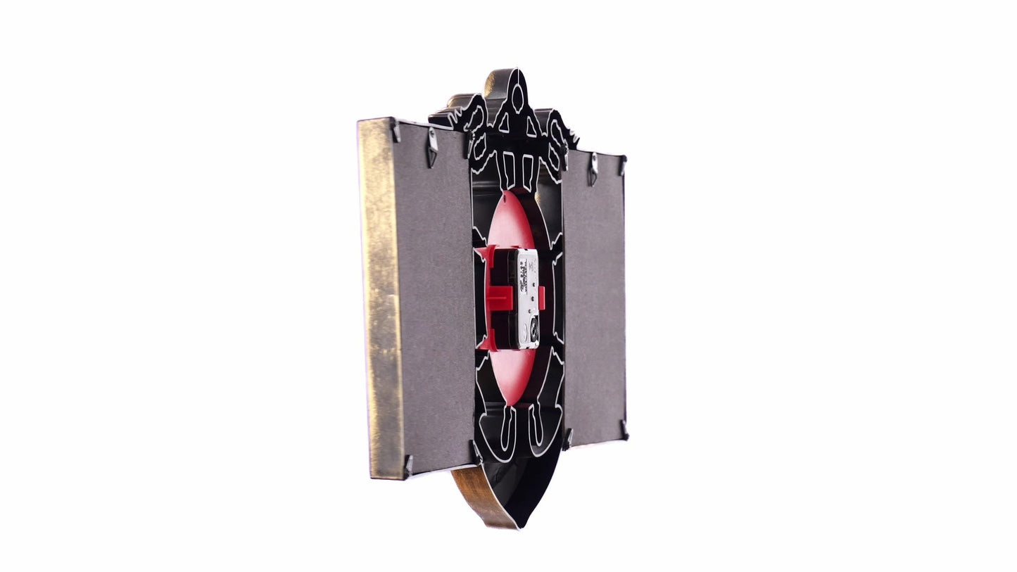 ANCORA collage clock photo frame for 2 pictures