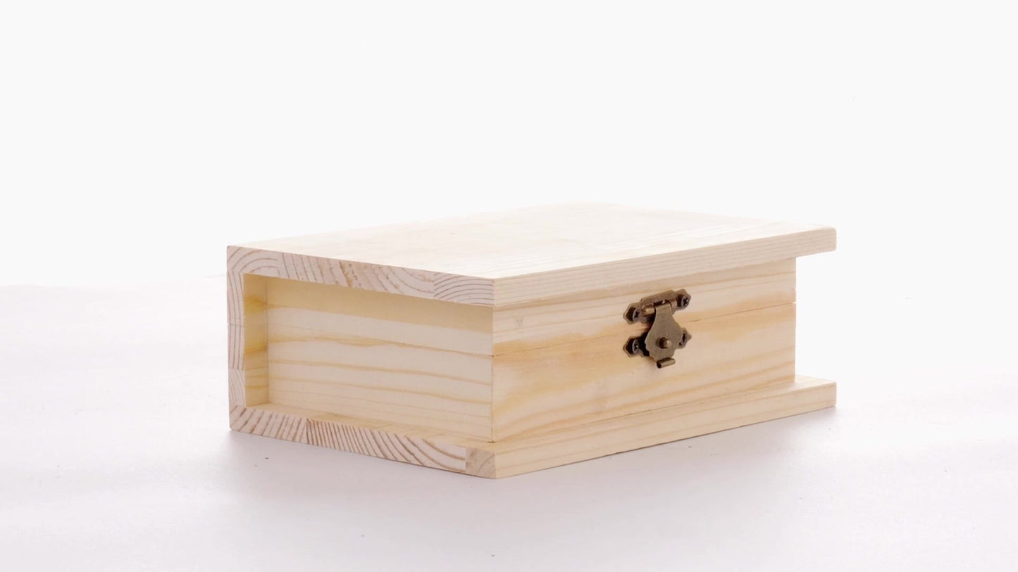 Wooden box BOOK 15x11x6