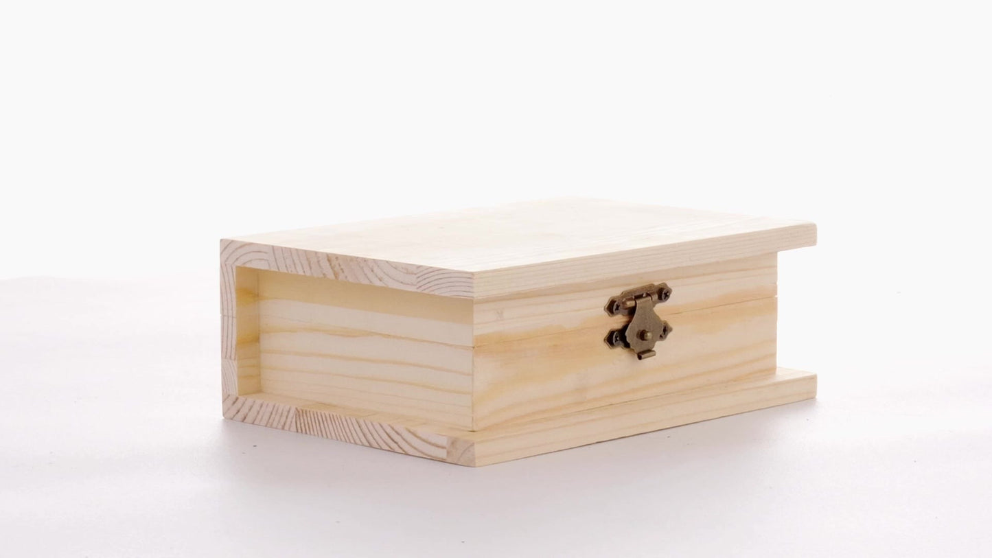Wooden box BOOK 15x11x6