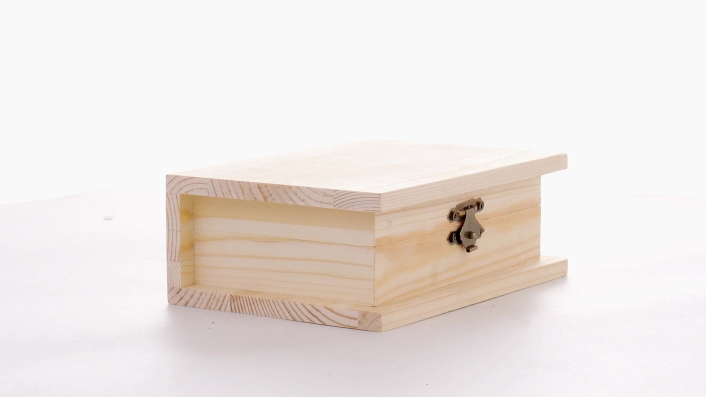 Wooden box BOOK 15x11x6